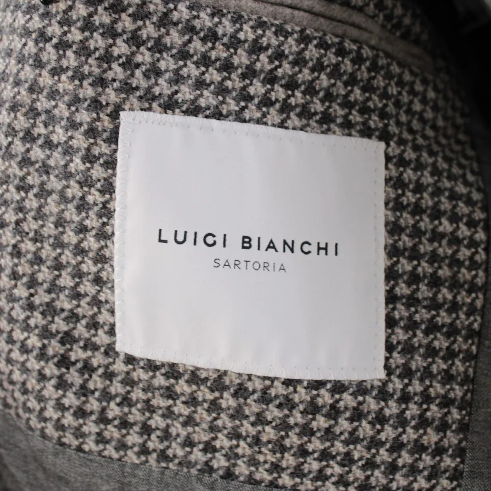 Luigi Bianchi Sartoria NWT Wool Sport Coat / Jacket Size 52R (42R US) In Beige